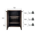 thumbnail image 2 of IWC Medium 2 Door Storage Cabinet (27.96" x 37.4" x 17.72"), Espresso, 2 of 17
