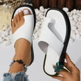 thumbnail image 5 of ShiShine Womens Thong Toe Loop Slide Sandals Slip On Casual Comfortable Flat Sandals Lightweight Summer Beach Shoes, 5 of 8