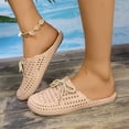 thumbnail image 2 of Ticikt Women's Jelly Sandals Slingback Bling Beach 80s 90s Retro Flat Shoes, 2 of 9