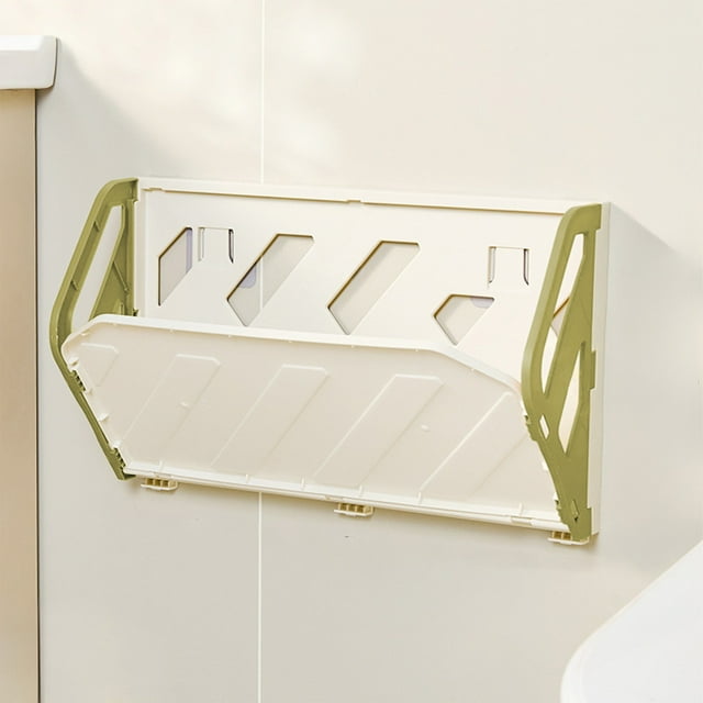 TACILIP Shoe Rack, Wall Mounted Folding Shoe Rack with Adhesive Hook and No Drilling Installation Item Storage Rack, Gifts for Women