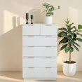 thumbnail image 2 of GZXS Dresser with 6 Drawers, Chest of Drawers, Storage Organizer for Living Room, Bedroom, Hallway, White, 2 of 11