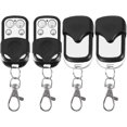 thumbnail image 1 of Télécommande à Clé, Télécommande Sans Fil Universelle pour Porte de Garage de Voiture 433mhz 4pcs Noir, 1 of 5