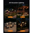 thumbnail image 6 of Yinghao 6 pack Solar Crackle Glass Ball Lantern Outdoor Waterproof Clear Sphere Hang 30 LED for Garden Lawn Yard Patio Porch Decor, Automatic on/off Design, 6 of 9