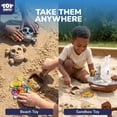 thumbnail image 4 of TOY Life Pirate Beach Toys for Kids Ages 4-8, 31PCS Pirate Ship Sand Toys Set with Treasure Coins & Gems, Sandbox Role Play Toys for Kids, Outdoor Beach & Travel Summer Adventure Toys, 4 of 8
