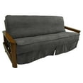 thumbnail image 2 of Blazing Needles Solid Microsuede Double Corded 8 to 9-inch Full Futon Slipcover, 2 of 5