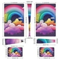 thumbnail image 3 of Skin Sticker for PS5 Slim Standard PS5 Pro Disc Digital Edition Console and Controllers Decals for Playstation 5 (Rainbow Clouds Colorful Sky,PS5 Slim Disc Edition), 3 of 5