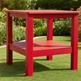 thumbnail image 3 of Table Adirondack Table d'Appoint d'Extérieur 18 Pouces à Deux Niveaux Carrée Table de Bout avec Étagère de Rangement Gain de Place, 3 of 4