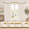 thumbnail image 3 of Heavy Duty Adjustable Curtain Rods for Windows, 1-Inch Diameter Curtain Rod, 32-96 Inches (Bright gold), 3 of 7