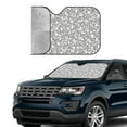 thumbnail image 2 of Yiaed Dice Cubes Print Car Windshield Sunshade Front Auto Car Front Window Sun Shade Foldable Sun Visor Shield Cover Auto Accessories for Sedan SUV Truck-Small, 2 of 5