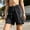 Black, variant on Shorts for Women Cargo Athletic Shorts for Outdoor Fitness with Zipper Pockets Breathable Lightweight Mid Length Training Bottoms Elastic Waistband Sweatproof Everyday Casual Wear Brown XXL