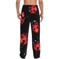 thumbnail image 3 of Fotbe Beautiful Red Ladybug Men's Pajama Pants,Sleepwear Pants,Pj Bottoms Drawstring And Pockets-XX-Large, 3 of 9