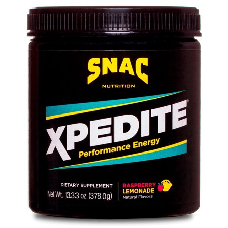 SNAC XPEDITE Pre Workout Powder for Women & Men, Energy & Focus, Raspberry Lemonade (11.2 oz)