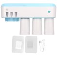 thumbnail image 1 of Soporte para limpiador de cepillos de dientes, desinfección inteligente, esterilización ultravioleta, accesorio de baño con carga USB, 1 of 8