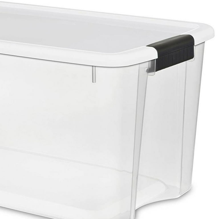 Sterilite 70 qt. Plastic XL Stacking Storage Container Boxes in
