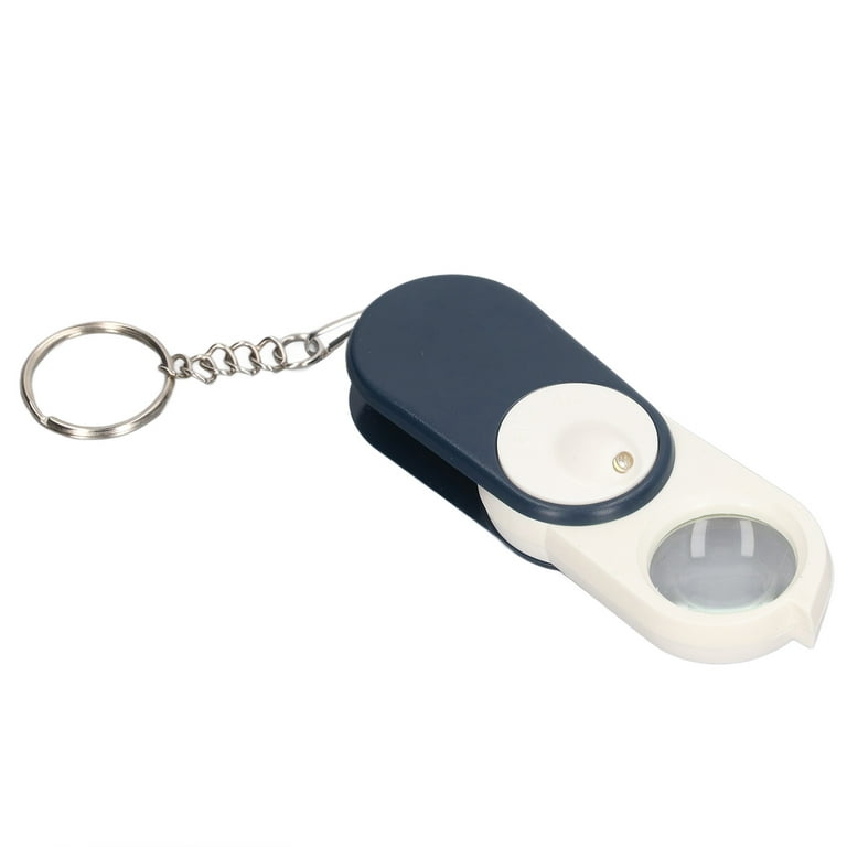 Buffalo Nickel Keychain Coin Magnifier Folding Pocket Magnifying Glass 10X  30mm