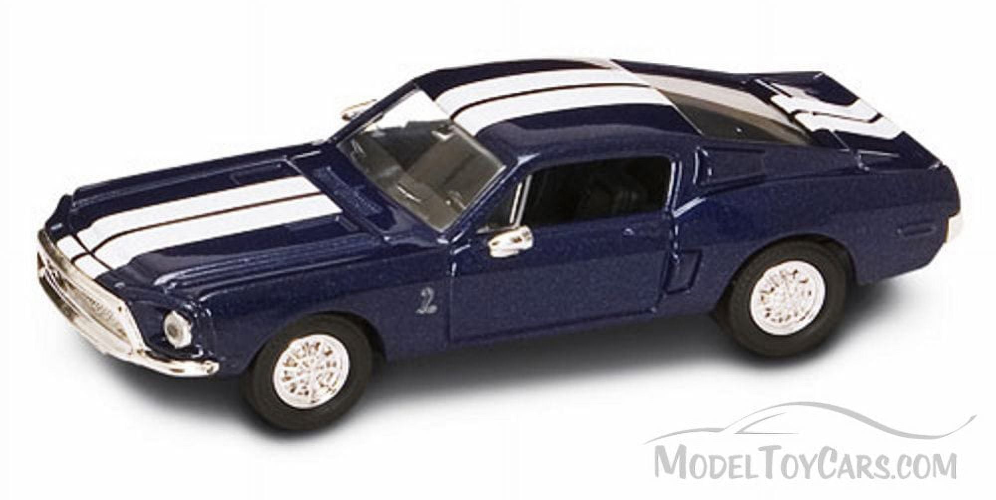 1968 Shelby GT 500-KR, Blue w/ Stripes - Yatming 94214 - 1/43
