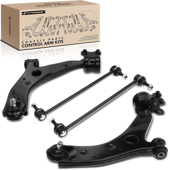 A-Premium 4Pcs Front Lower Suspension Kit Upper Control Arm Ball Joint Sway Bar Link Compatible with Mazda 3 04-09 5 06-10 12-17 Fits select: 2014-2015 MAZDA 5 SPORT