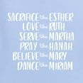 thumbnail image 6 of Wild Bobby, Sacrafice Love Serve Pray Believe Dance Inspirational/Christian Men Graphic Tee, Light Blue, Large, 6 of 6