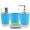 Blue, variant on OTVIAP 4Pcs/Set Bathroom Suit Accessories Includes Cup Toothbrush Holder Soap Dish Dispenser, Washing Cup, Bathroom Suit Set