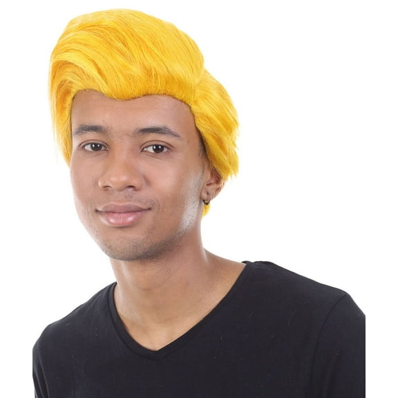 HPO | Adult Men's Dolls Movies Character Wig | Yellow Color | Breathable Capless Cap
