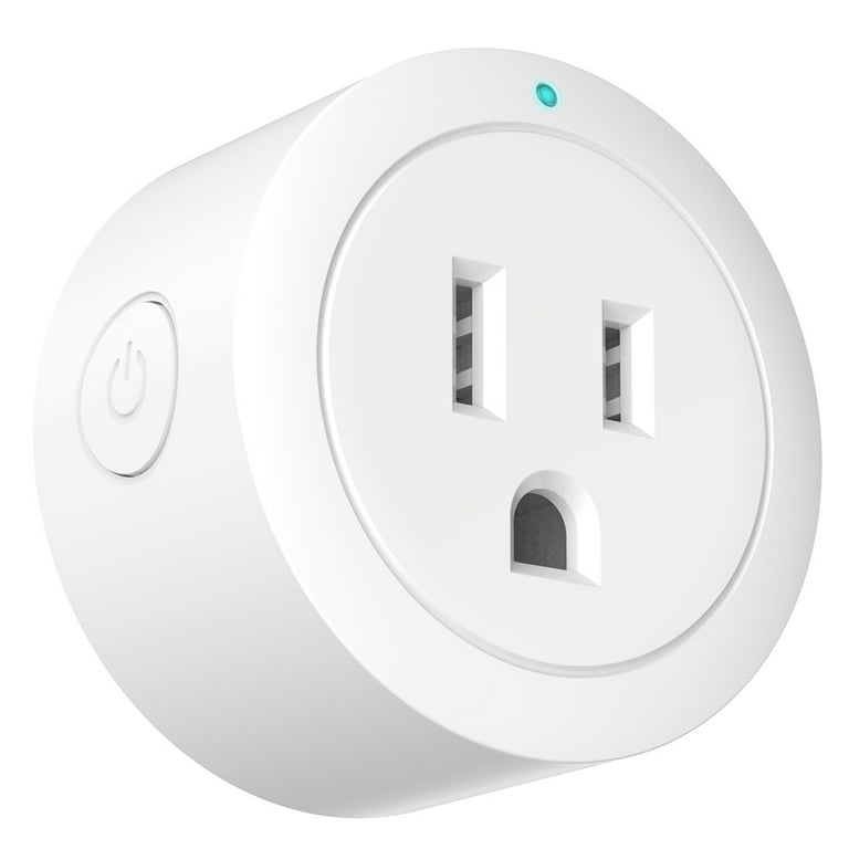 Haribason Smart Plug, 4-Pack Round Smart Outlets Works with Alexa, Echo &  Google Home, 2.4G WiFi White 