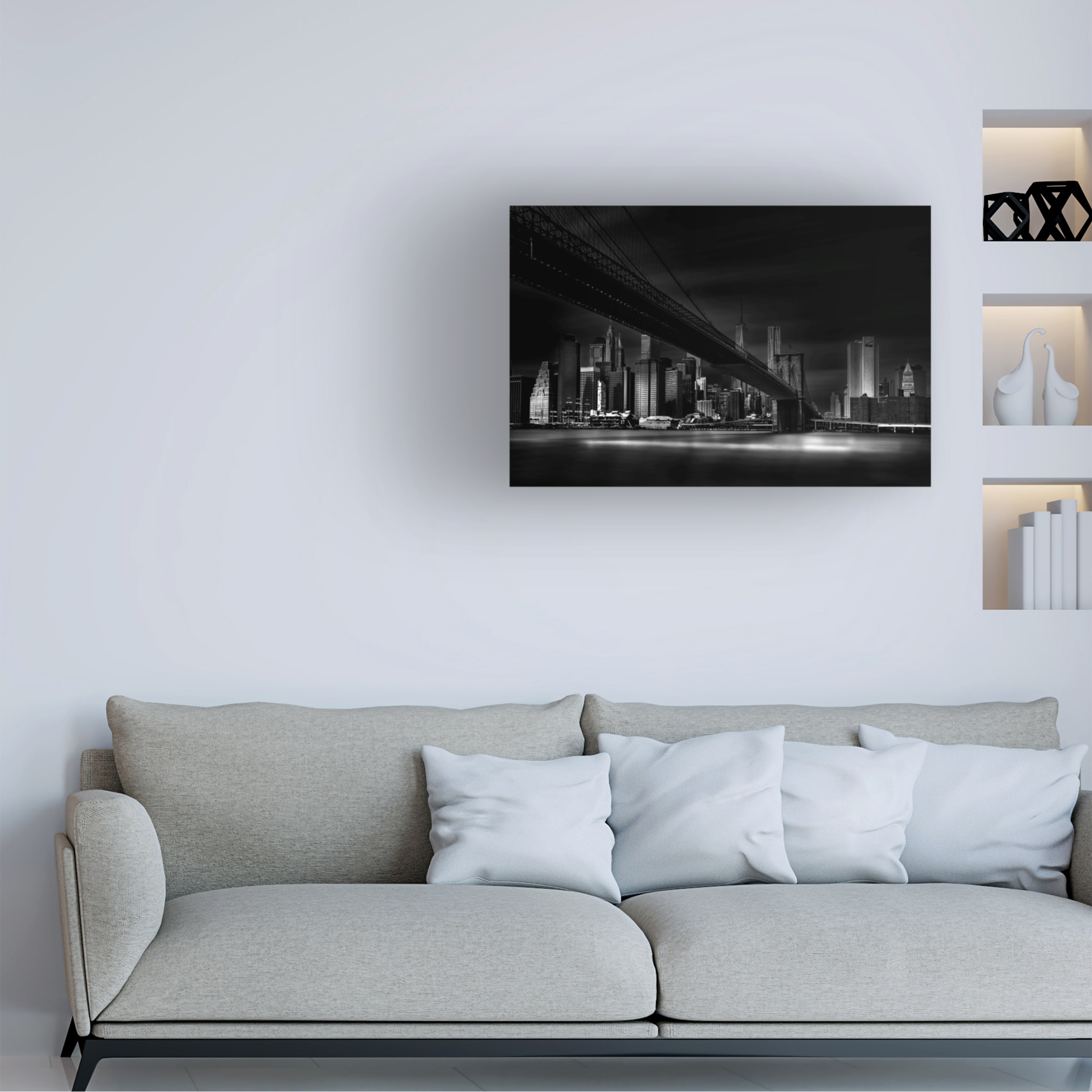 Trademark Fine Art Peter Futo Gotham City Canvas Wall Art - 30x47
