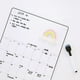 thumbnail image 1 of Planificador mensual de pizarra blanca Tablero magnético para mensajes para refrigerador Tableros de notas Calendario con imán para refrigerador Planificador diario, 1 of 11