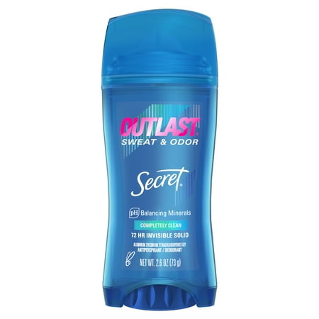 UPC 037000808053 product image for Secret Outlast Invisible Solid Antiperspirant Deodorant  Completely Clean  2.6 o | upcitemdb.com
