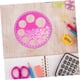 thumbnail image 4 of 10pcs Circle Protractor Template Drawing Tool for Circles Pink MultiFunction Plastic Ruler Random Color, 4 of 5