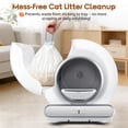 thumbnail image 4 of 80 Count Cat Litter Box Liners for Automatic Self‑Cleaning Cat Litter Box, Odor‑Free Waste Liners for Multiple Cats, 4 Rolls, 4 of 5