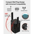 thumbnail image 2 of AC1200 Wireless Dual Band Range WiFi Extender with WPS One Button, 2 High Gain Antennas & Covers up to 3000 SQFT, 2 of 7