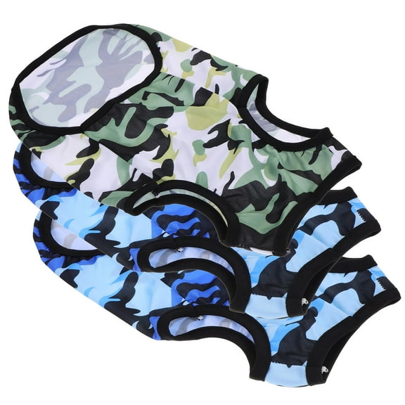 ULTNICE 3pcs Breathable Pet Camouflage Shirt Vest for Dogs Christmas Celebration
