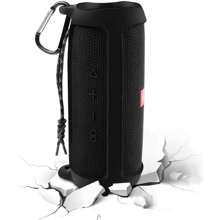  Silicone Case for JBL FLIP 6 Waterproof Portable Bluetooth  Speaker, Gel Soft Skin Rubber Cover, Travel Carrying Storage Bag Pouch with  Shoulder Strap and Carabiner - Black : Electronics
