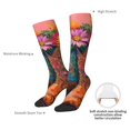 thumbnail image 4 of Vsdgher Cowboy Boots With Flowers Knee Socks, High Socks Long Stretchy Sock Women Knee High Stocking, Long Socks for Women, 4 of 6