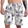 thumbnail image 2 of JAJAHO Hawaiian Beach Shorts Mens Summer Vacation Tropical Printed Loose Fit Drawstring Shorts Versatile Bottoms, 2 of 3