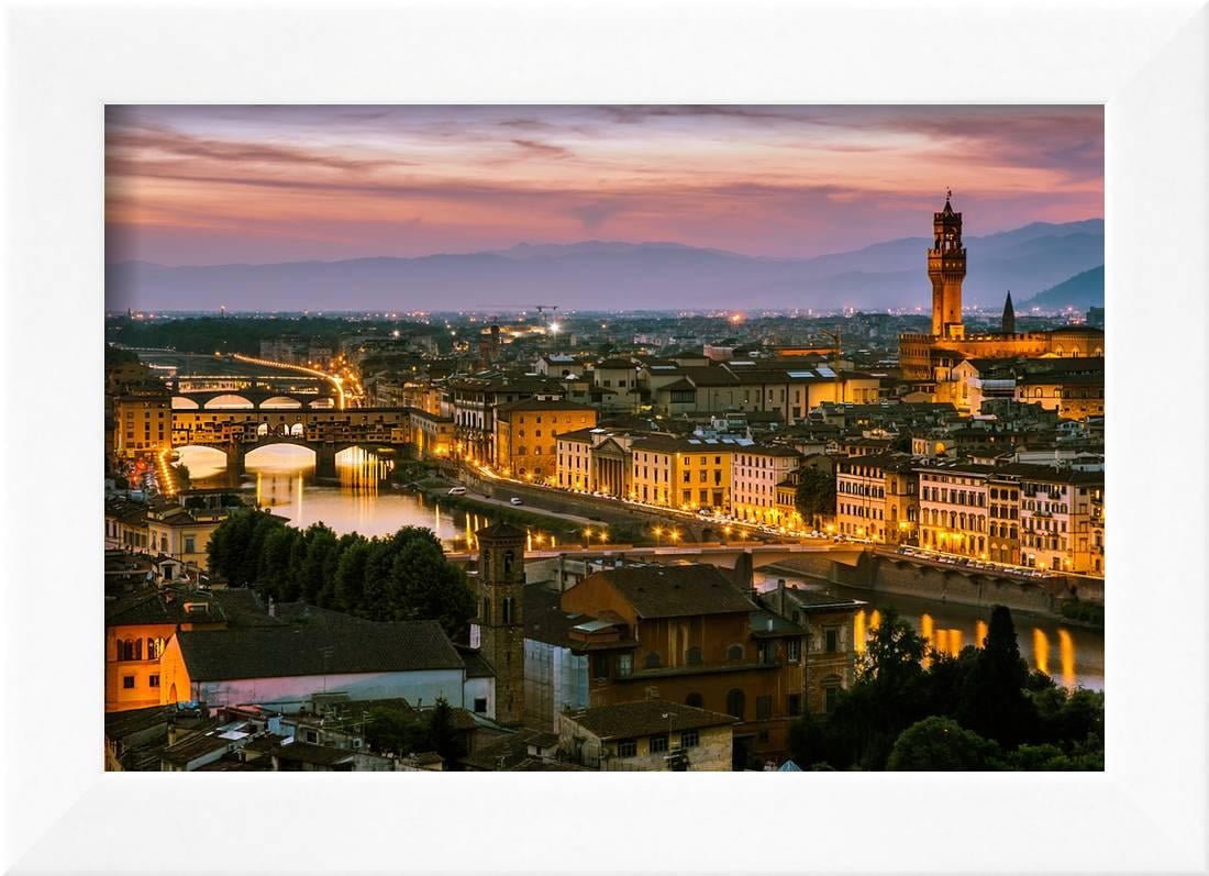 Night View Over Arno River In Florence Italy Framed Print Wall Art Night View Over Arno River In Florence Italy Framed Print Wall Art By David Ionut Com