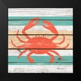 thumbnail image 2 of Edwins, Hugo 20x20 Black Modern Framed Museum Art Print Titled - Striped Sea Creature III, 2 of 5