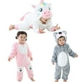 thumbnail image 6 of BULLPIANO Unisex Baby Romper Flannel Cartoon Animal Romper Bodysuit Jumpsuit Hooded Playsuit Romper Overall Outfit, 6 of 6