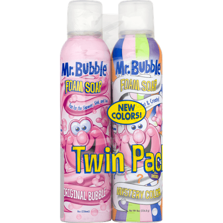 (Twin Pack) Mr. Bubble Foam Soap, Rotating Scents, 8