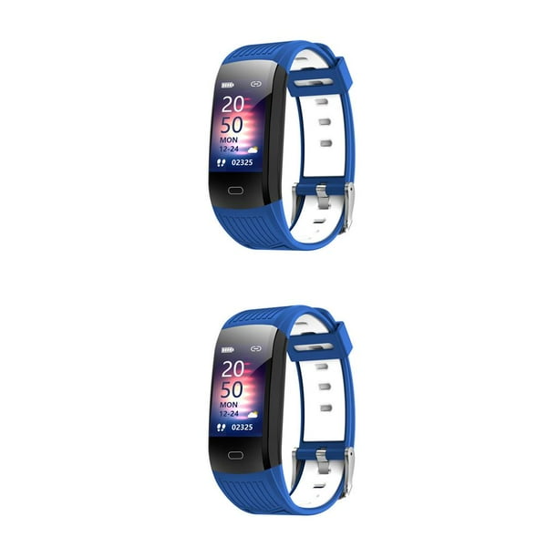 Reloj inteligente sweethay USB recargable impermeable deportes Monitor de presión arterial Negro