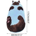 thumbnail image 7 of Adult Soft Sleeping Bag – Plush Cat Envelope Sleeping Bag for Camping, Sleepovers & Home Lounging, Washable Warm Blanket 68.9x31.5 (cat D), 7 of 7