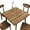 Wood Grain, variant on Square Fitted Tablecloth with Elastic 32x32 in Outdoor Tablecloths Elastic Table Cloth for Tables Waterproof Wipeable Table Cover for Picnic Camping Dinner