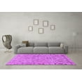 thumbnail image 3 of Ahgly Company Indoor Square Oriental Purple Traditional Area Rugs, 5' Square, 3 of 4