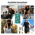 thumbnail image 5 of Uemuo Starfish and Shell Pattern Men's Sleeveless T-Shirt,Muscle Athletic Tank Top, Moisture-wicking Quick-dry Breathable Classic Tee Top for Gym Run Outdoor Sports-Small, 5 of 8