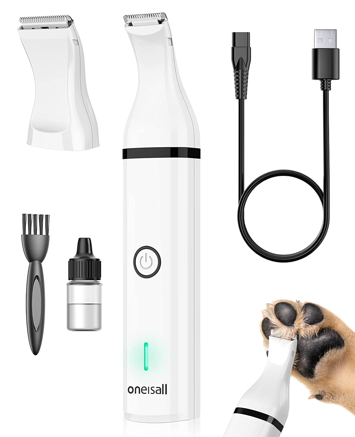 Dog Clippers with Double Blades,Cordless Small Pet Hair Grooming