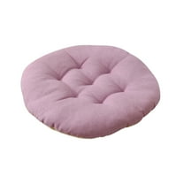 geerera Round Seat Cushion, Floor Chair Pad - 12 Inch Plaid Tatami Style, Thick Comfortable Padding, Non-Slip Bottom for Office, Living Room, Bedroom