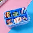 thumbnail image 3 of RBCKVXZ 3-Tier Clear Storage Bins, Stackable Carry Storage Box Container, Plastic Lidded Organizer Case With Handle for Beads, Arts & Crafts, Sewing, Office Supplies, 3 of 6