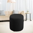 thumbnail image 4 of Stretch Ottoman Slipcovers  Ottoman Covers Removable Footstool Covers Storage Ottoman for Living Room - White, 4 of 6