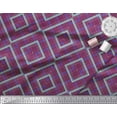 thumbnail image 1 of Soimoi Velvet Fabric Geometric Check Print Sewing Fabric Yard 58 Inch Wide, 1 of 3
