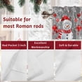 thumbnail image 7 of Valances for Windows Christmas Grey Snowman Rod Pocket Cafe Window Treatments Valance Curtains for Kitchen Bathroom Laundry Basement Windows 54"x18", 7 of 7